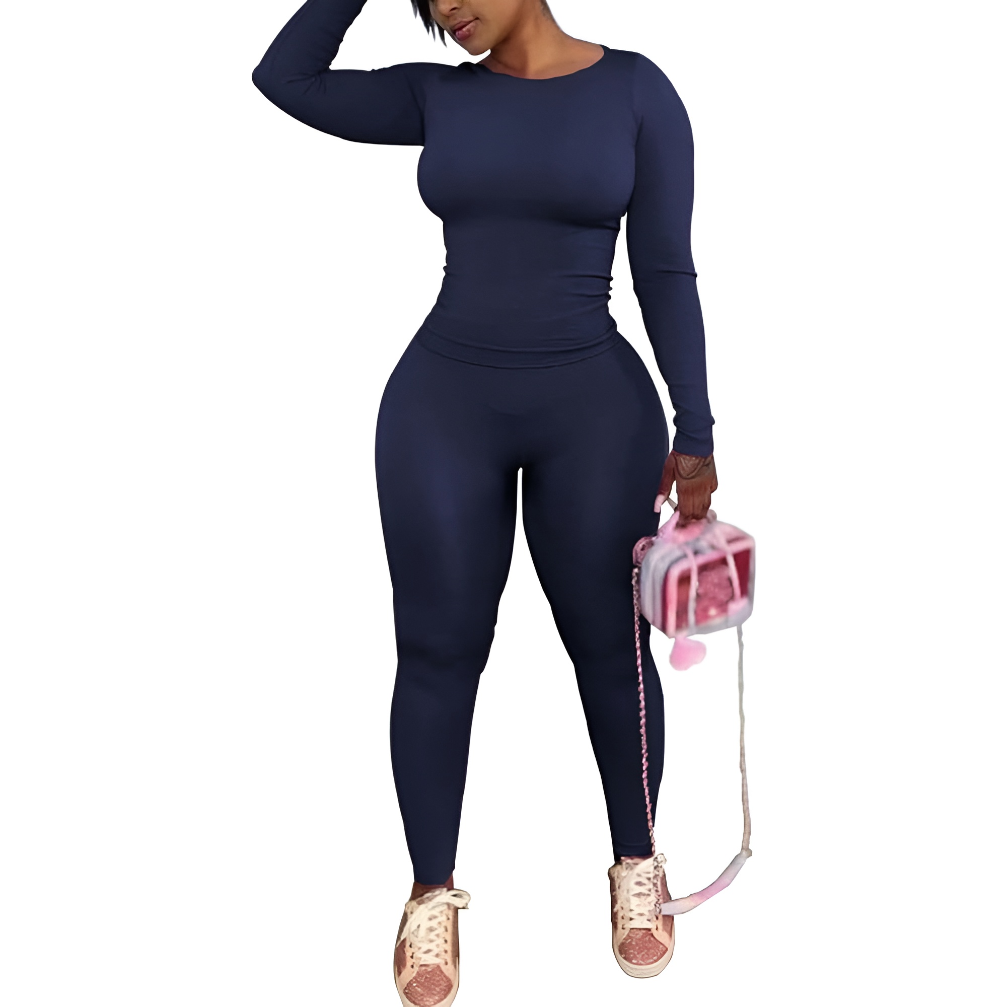 Two Piece Track Suits For Women With Long Sleeve Workout Top And Pants