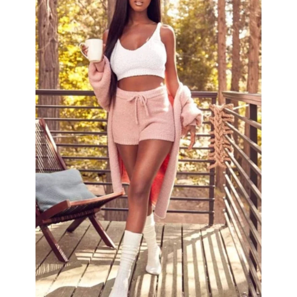 Elegant Cozy Knit Matching Set-My Comfy Blouse