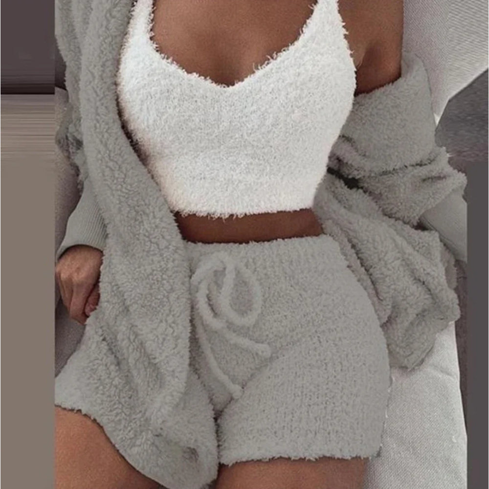 Elegant Cozy Knit Matching Set-My Comfy Blouse