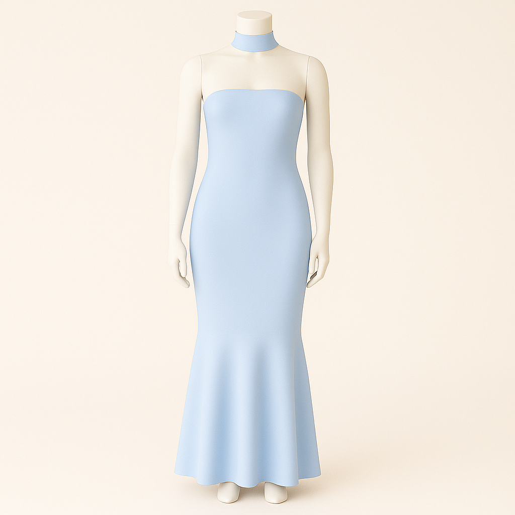 Flora Printed Strapless Maxi Dress-My Comfy Blouse