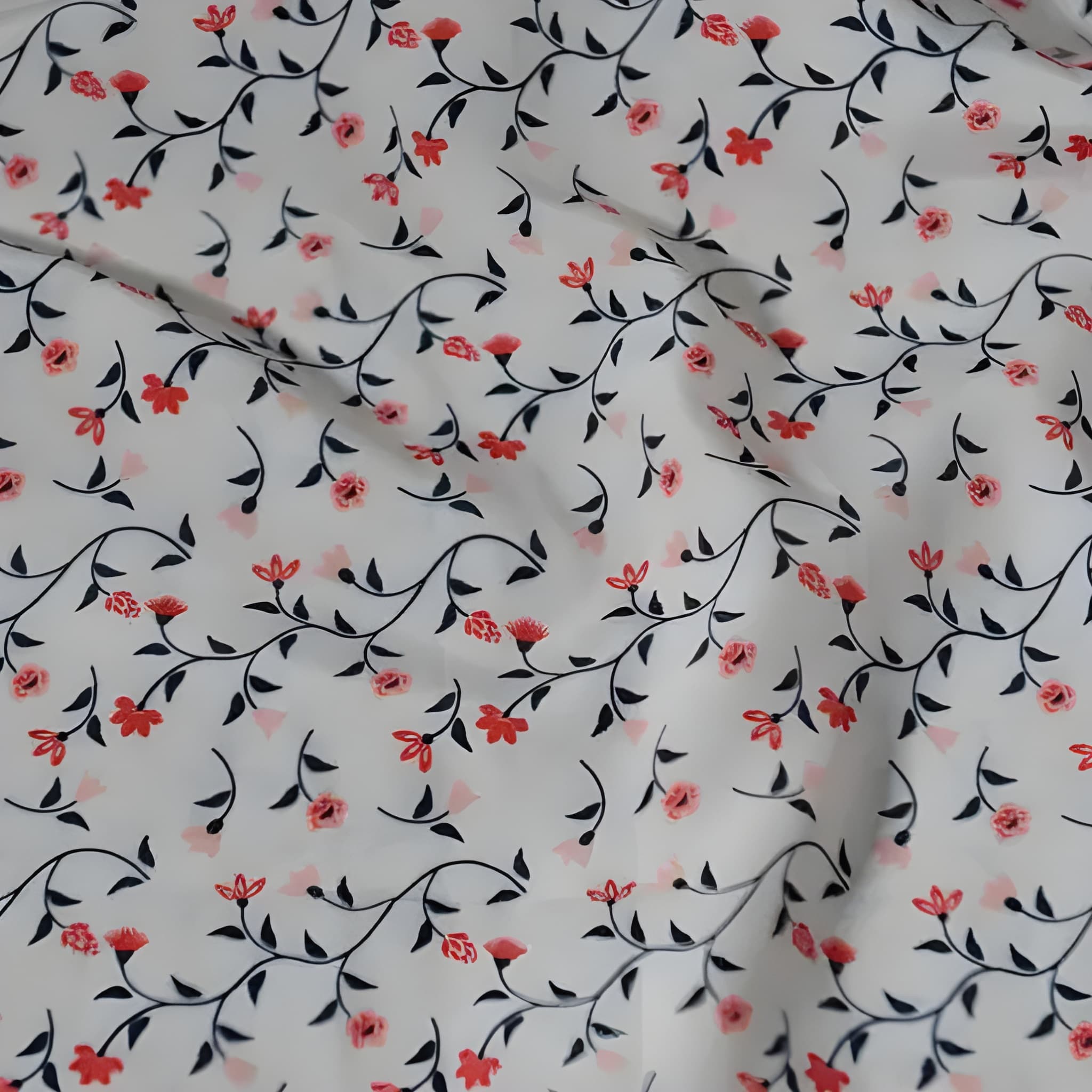 Floral Print Short Sleeve Casual Top For Women