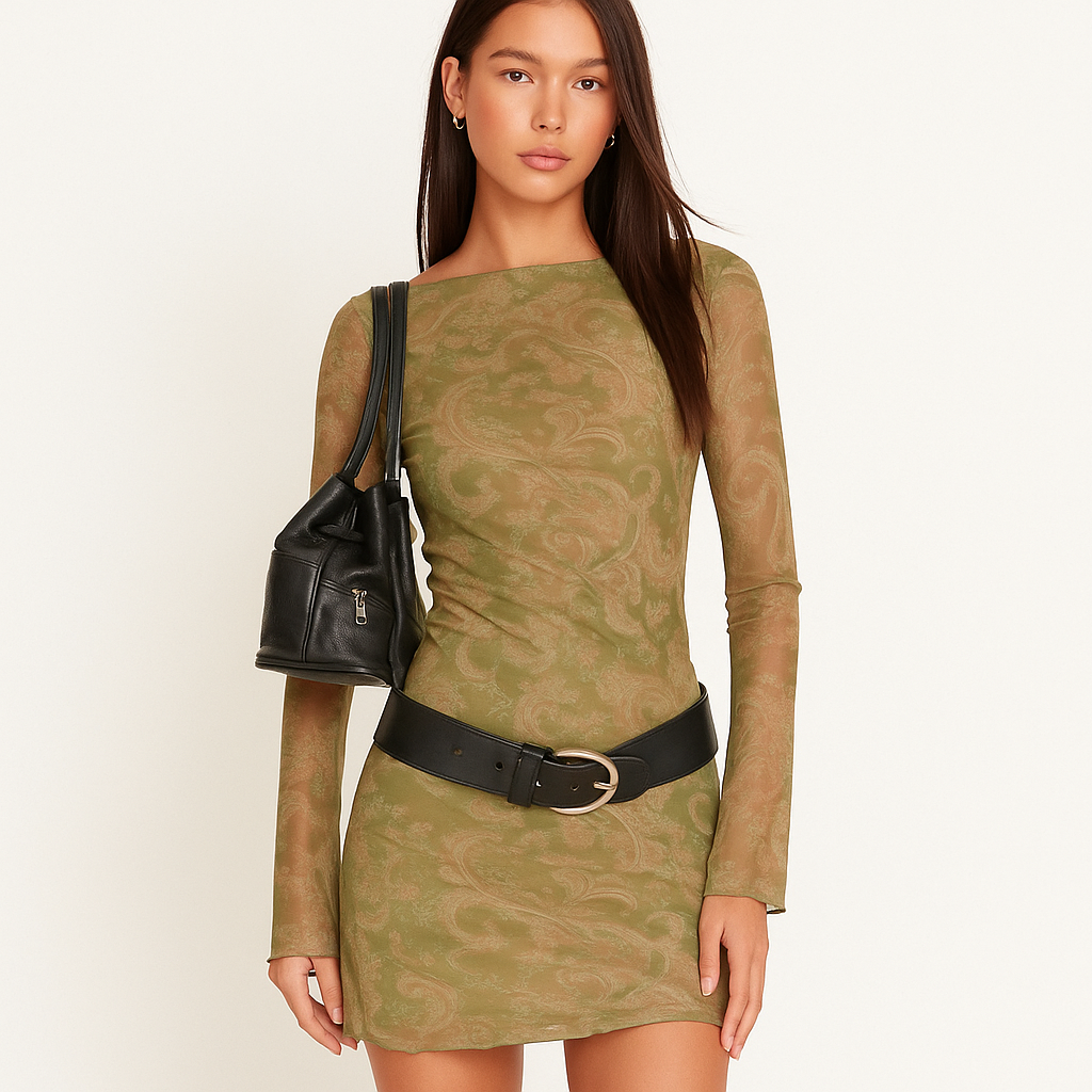 Floral Mesh Mini Dress-My Comfy Blouse