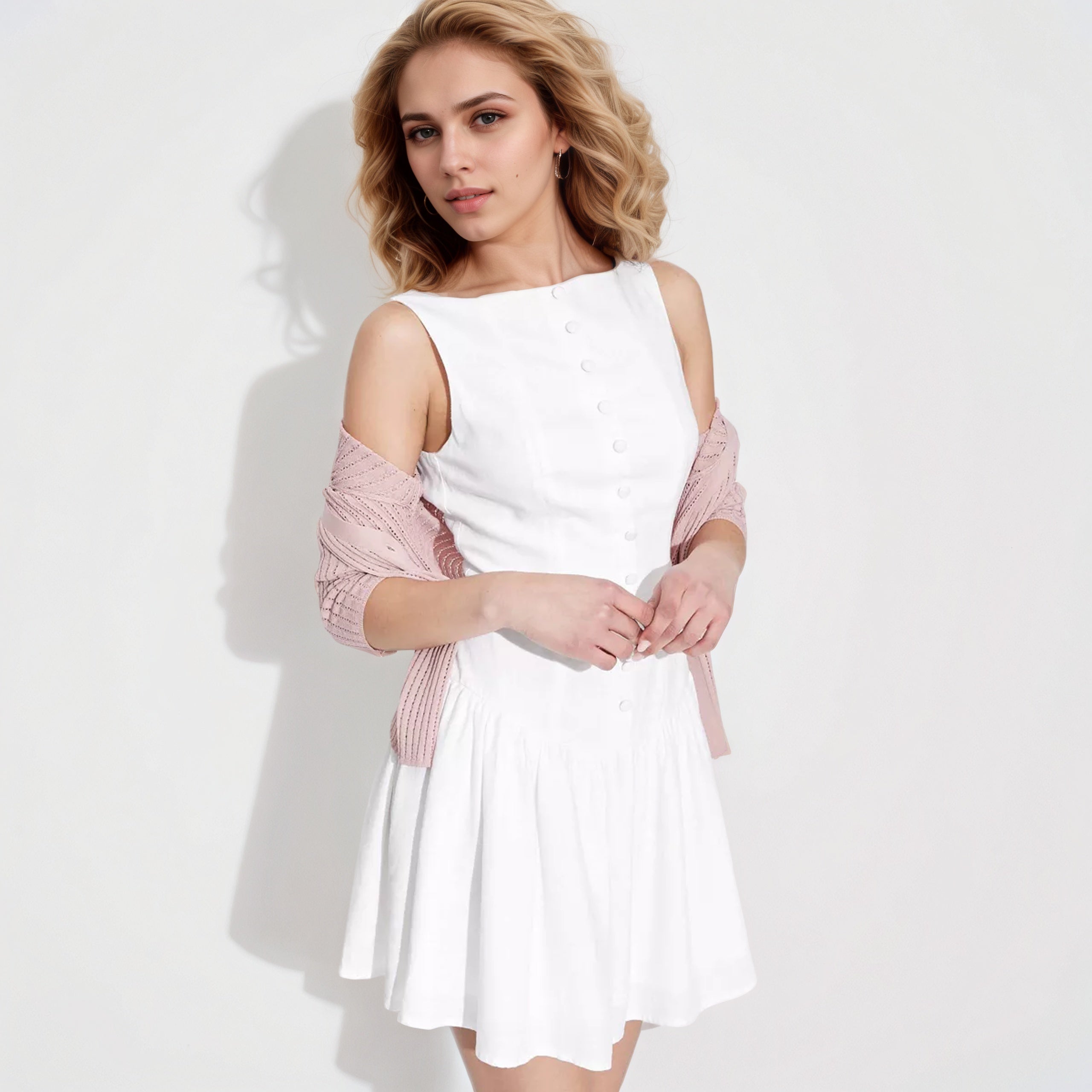 Sleeveless Drop Mini Sundress-My Comfy Blouse