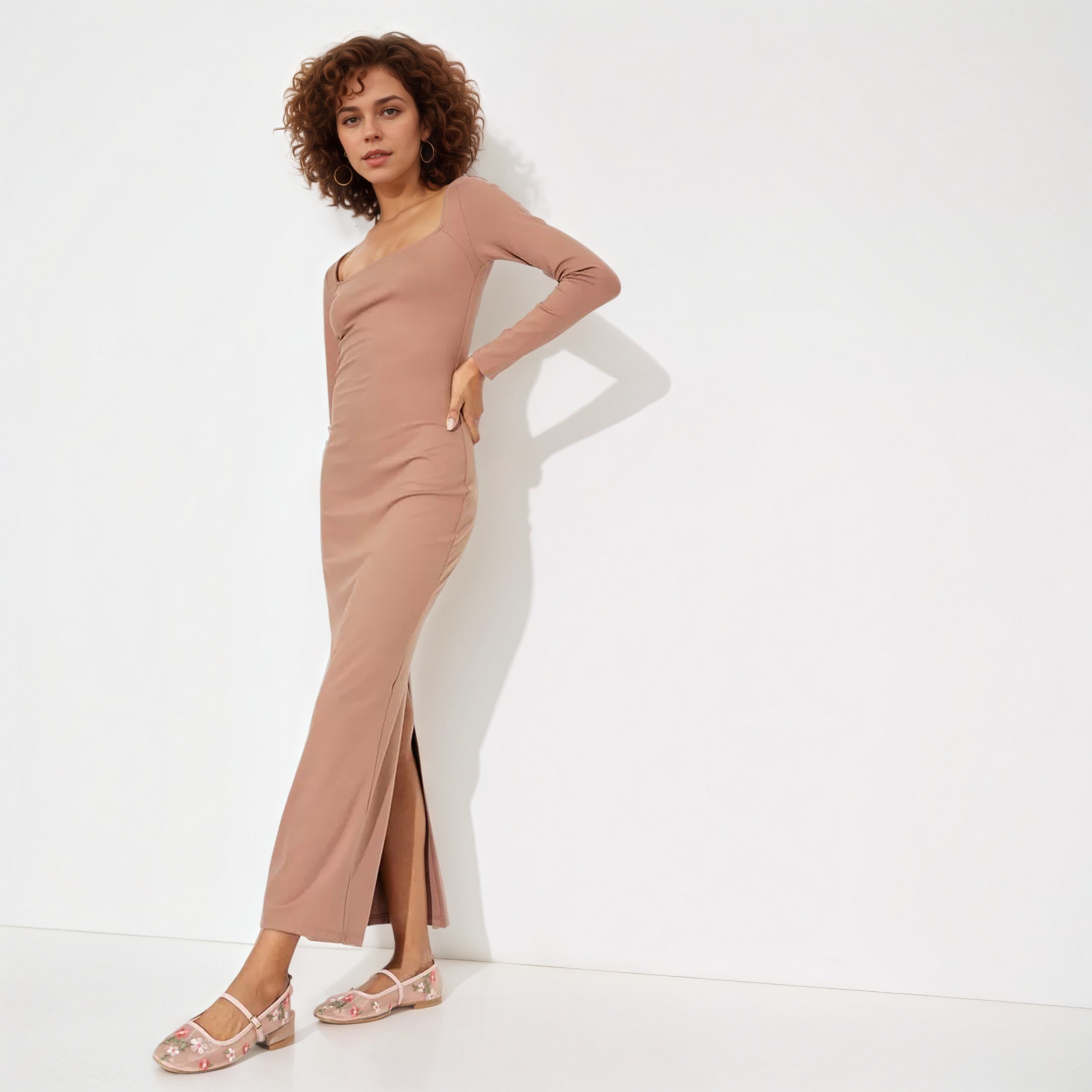 Long Sleeve ButterBliss Maxi Bodycon Dress-My Comfy Blouse