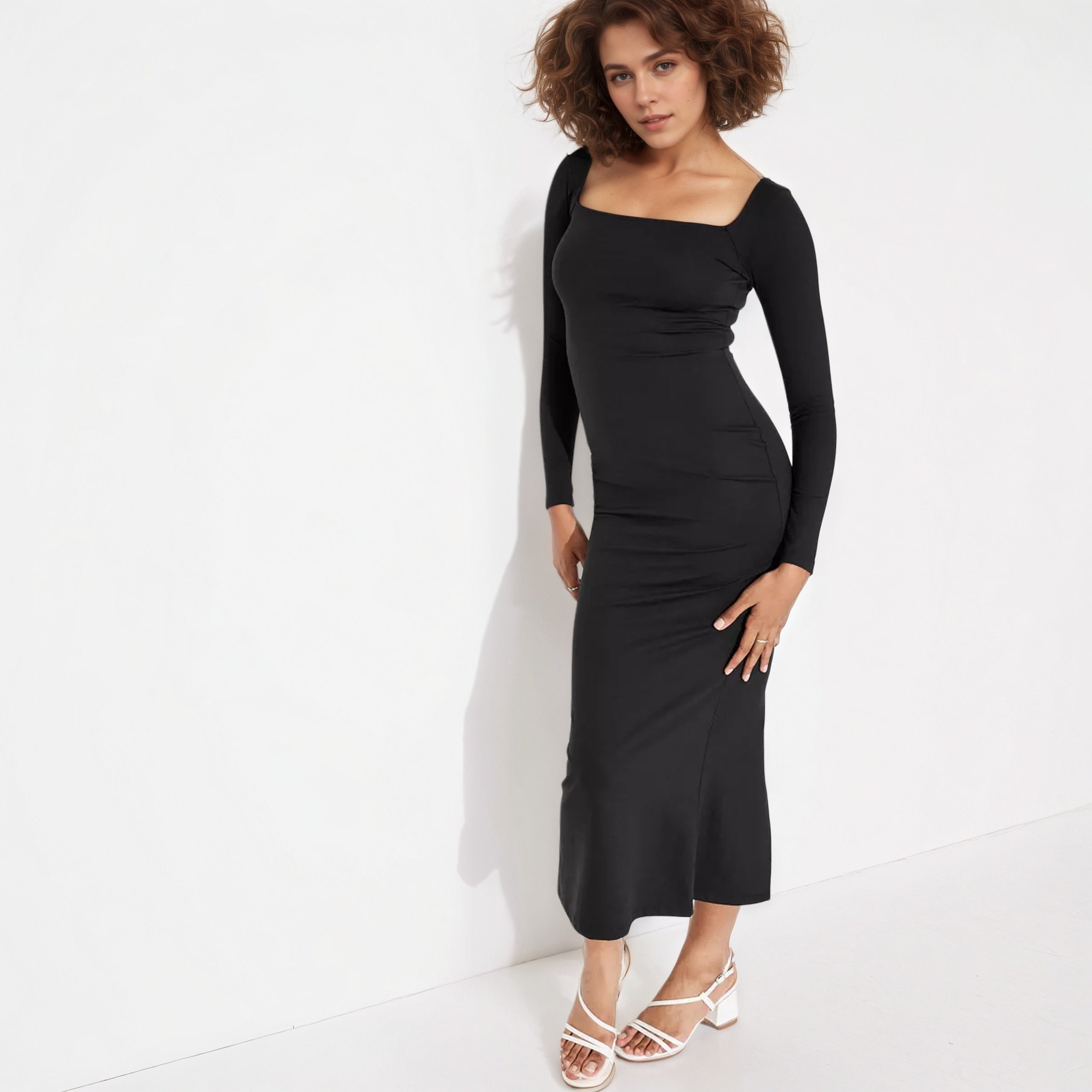 Long Sleeve ButterBliss Maxi Bodycon Dress-My Comfy Blouse