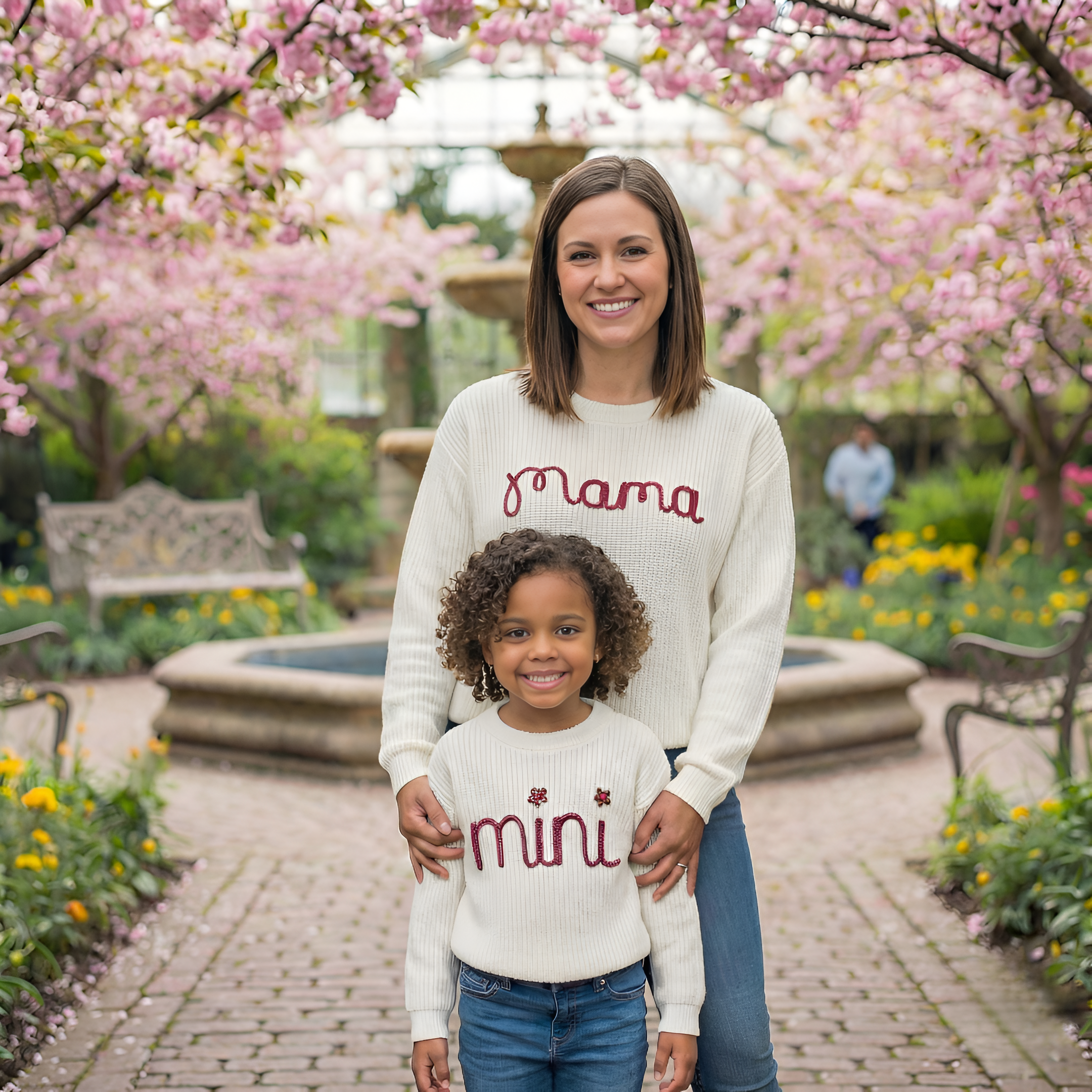 Mama and Mini Soft Cotton and Knit Sweater Set