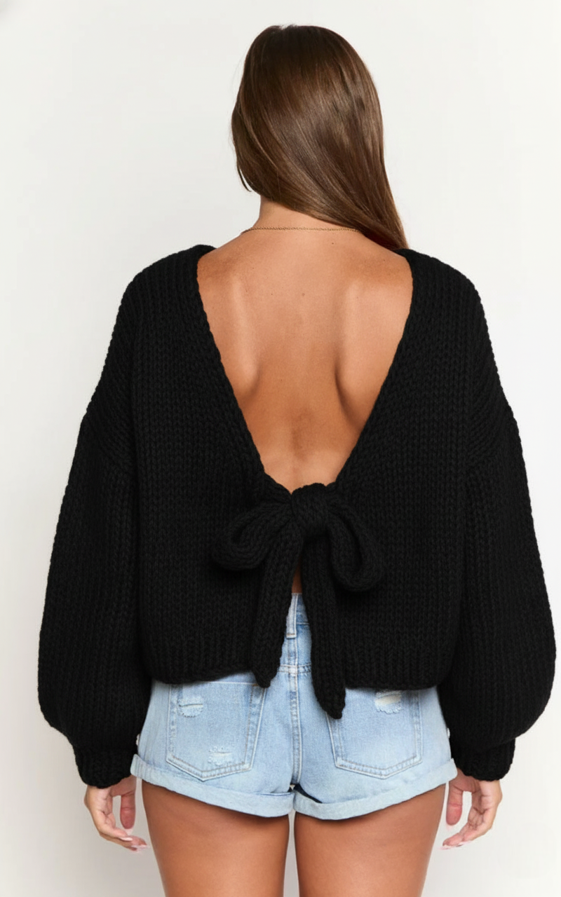 Cozy Holiday Knit Sweater For Casual Outfits