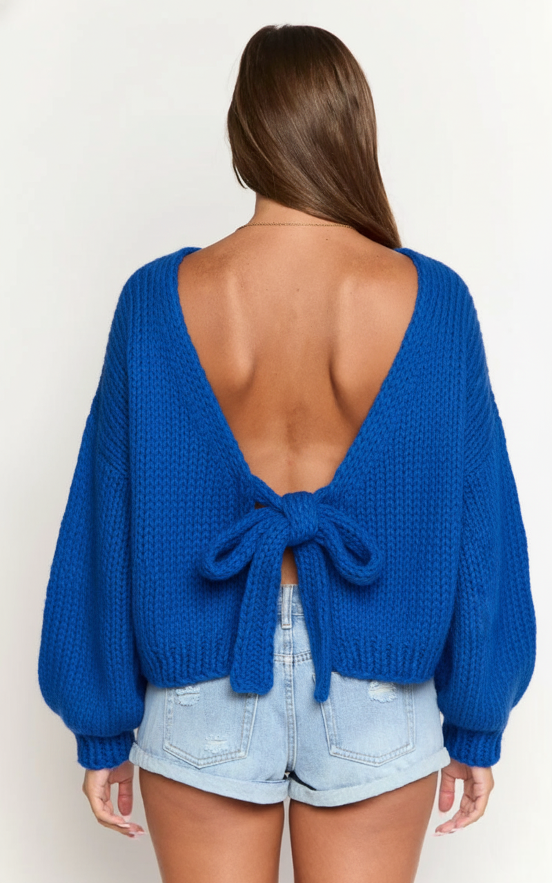 Cozy Holiday Knit Sweater For Casual Outfits