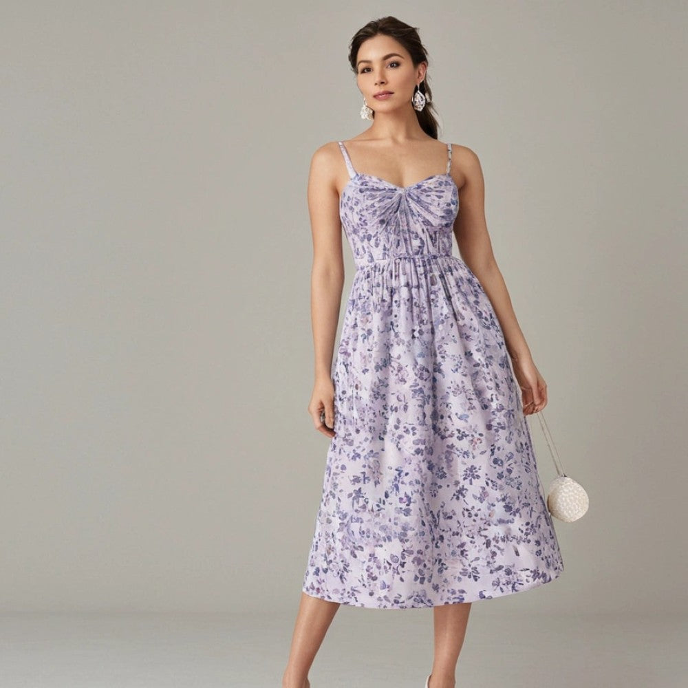 Summer Breeze Floral A Line Dress-My Comfy Blouse