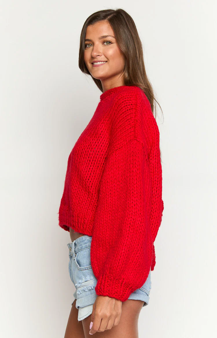 Cozy Holiday Knit Sweater For Casual Outfits