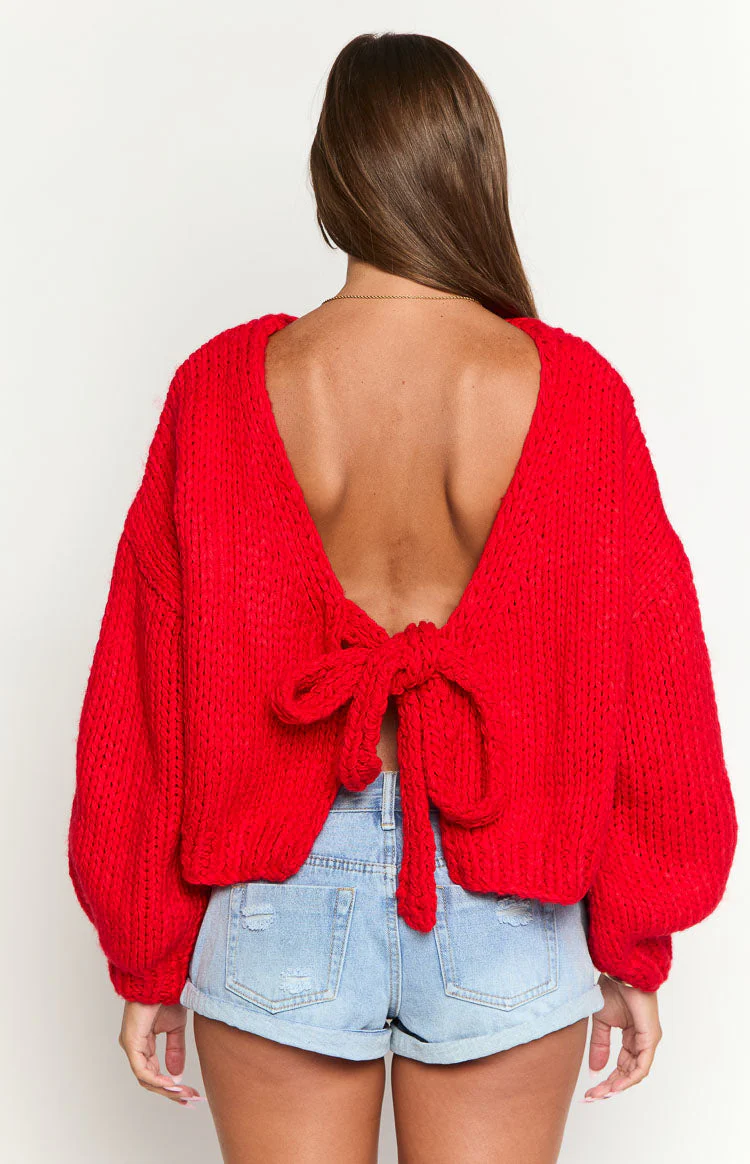 Cozy Holiday Knit Sweater For Casual Outfits