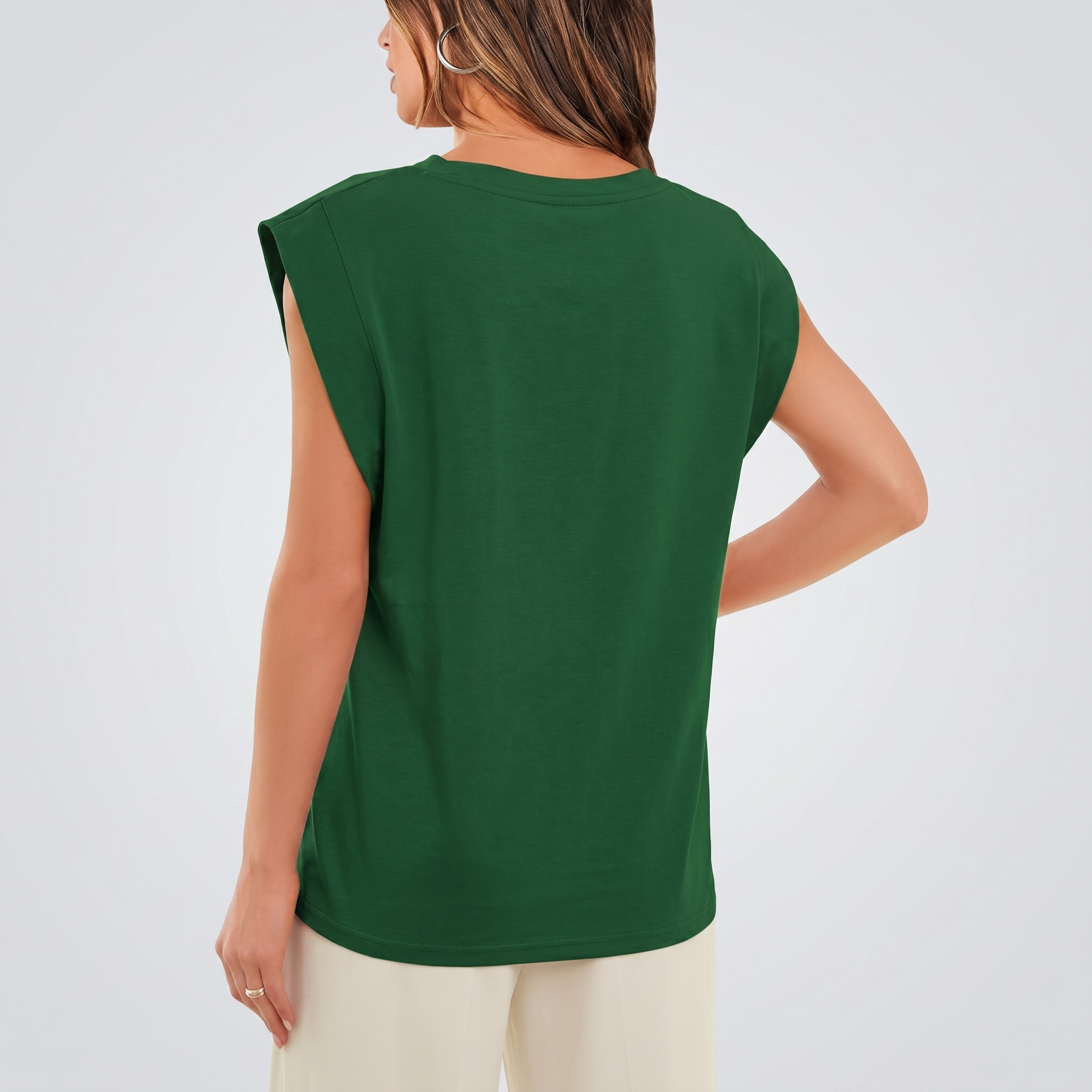 Basic Cap Sleeve Tops For Summer