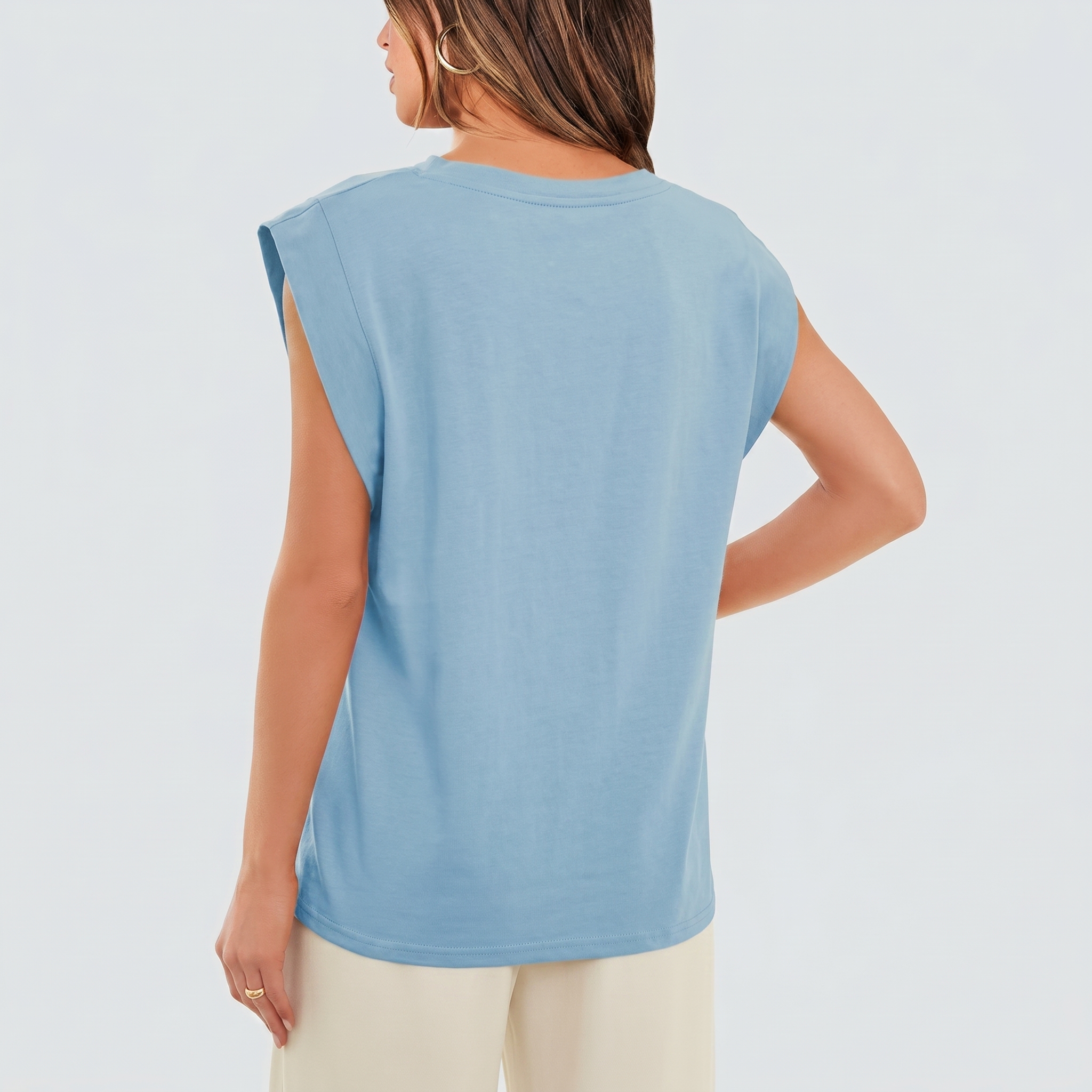 Basic Cap Sleeve Tops For Summer