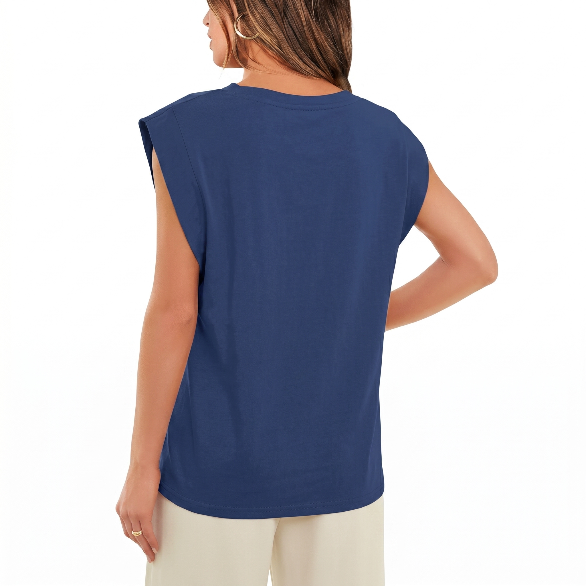 Basic Cap Sleeve Tops For Summer