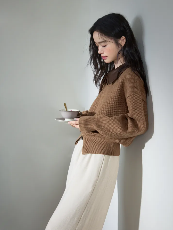 Double Zip Cardigan Sweater-My Comfy Blouse