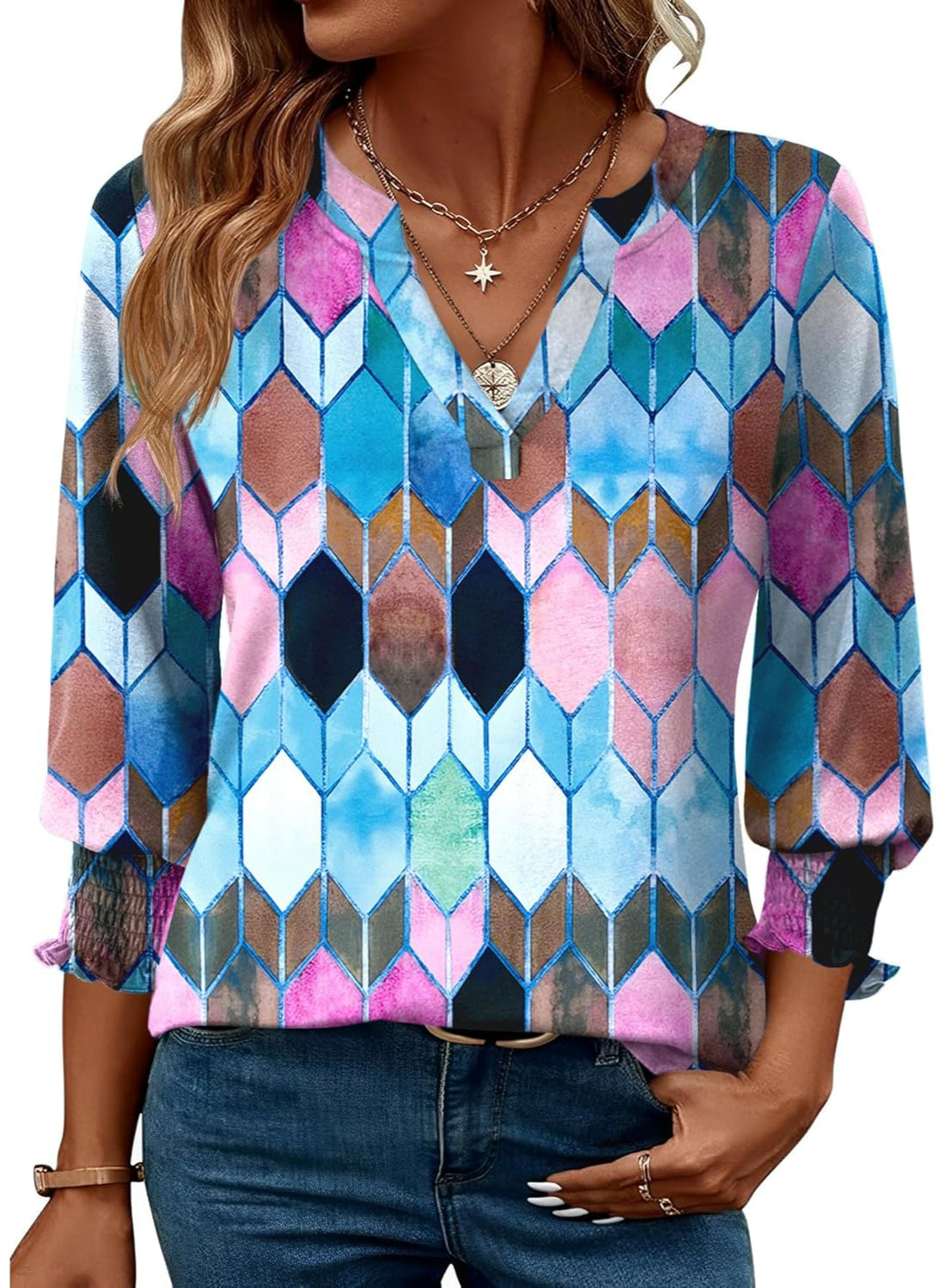 Summer Style Blouse Featuring Ruffle Cuff Design-My Comfy Blouse