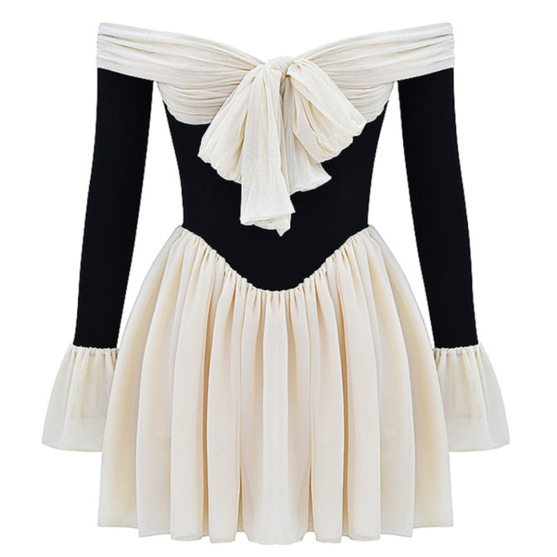 Laced Mini Flared Dress-My Comfy Blouse