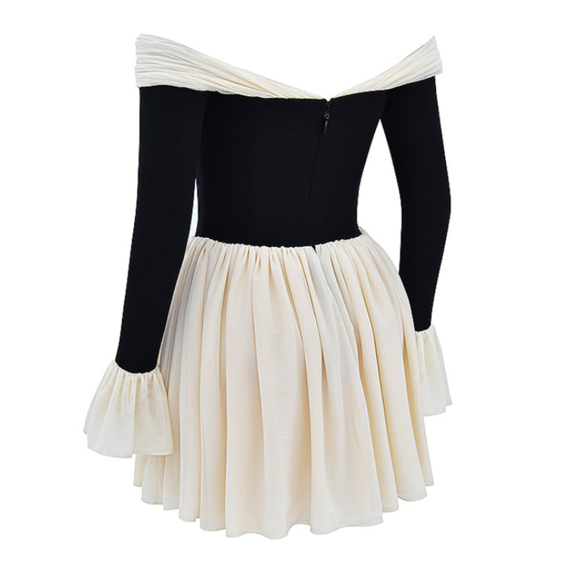 Laced Mini Flared Dress-My Comfy Blouse