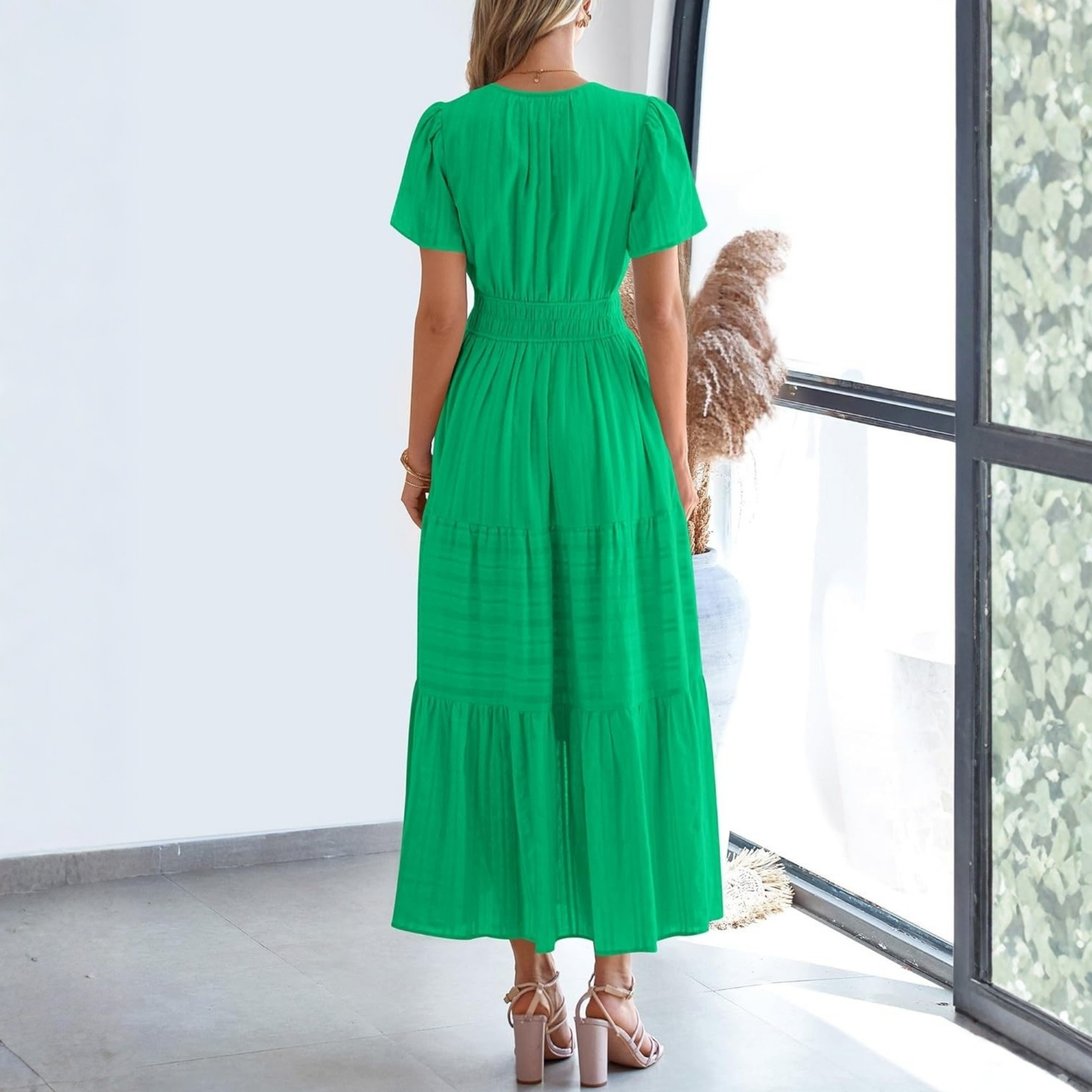 Lightweight Midi Maxi Dress With Pockets