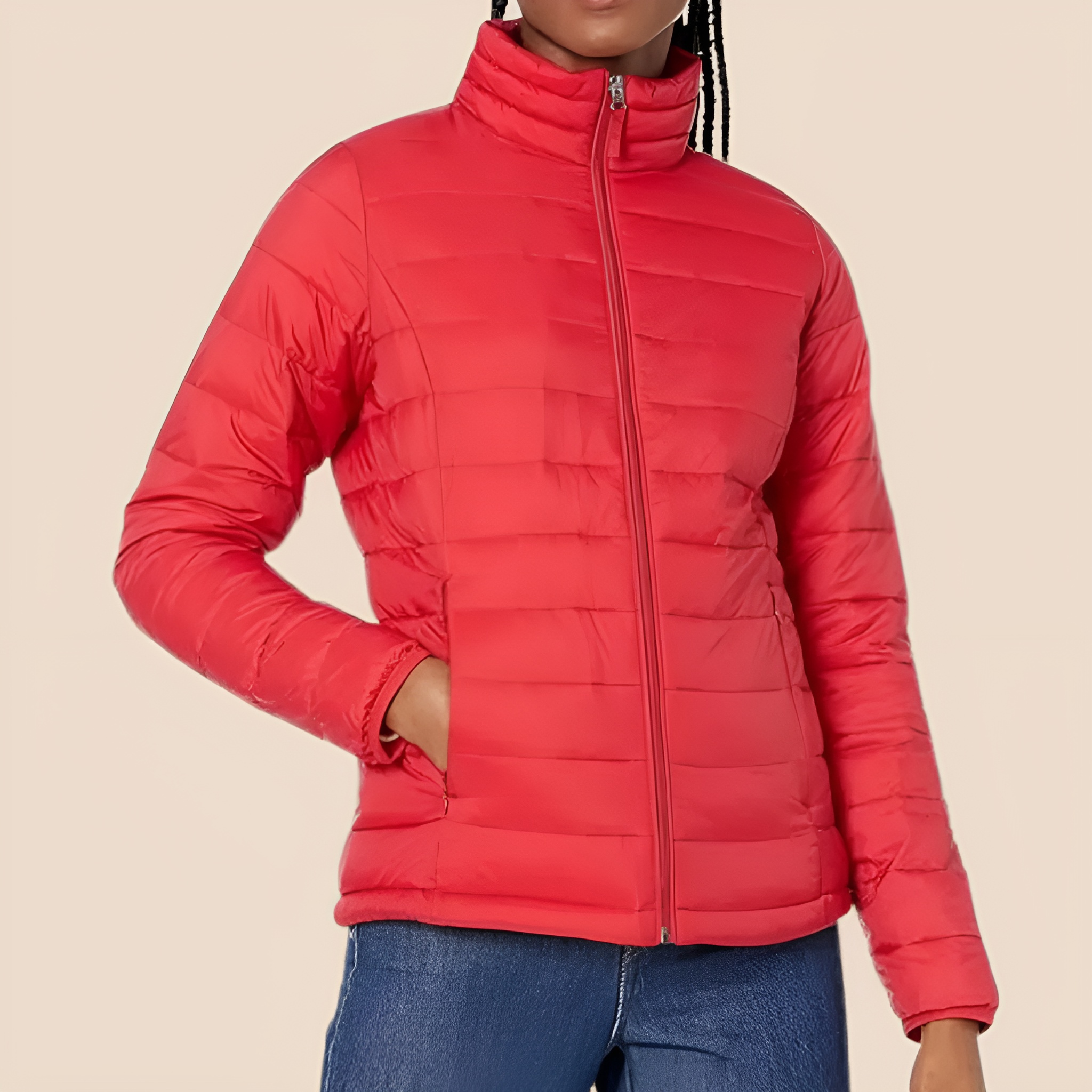 Lightweight Packable Puffer Jacket For Women