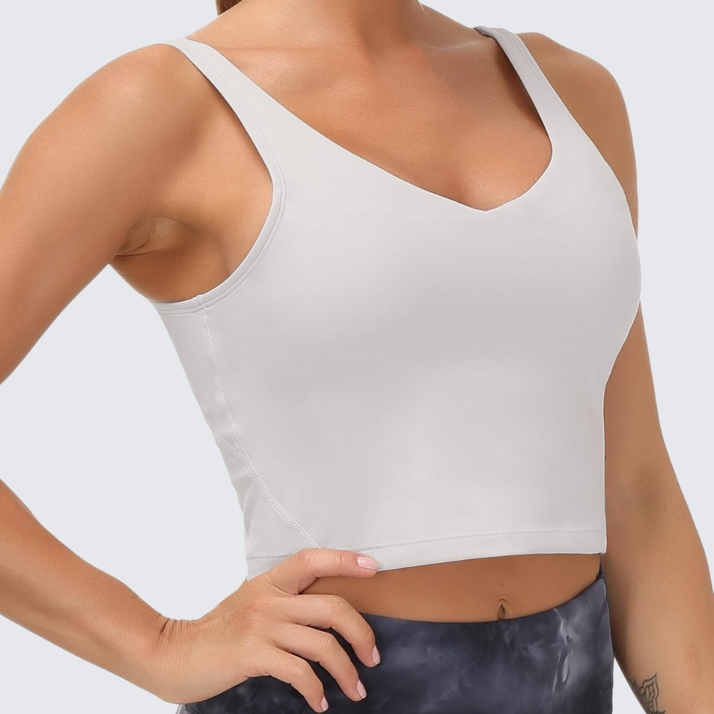 Longline Wirefree Sports BraLongline Wirefree Sports Bra Padded With Medium Support - Image 2