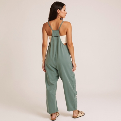 Loose Fit Jumpsuit With Pockets