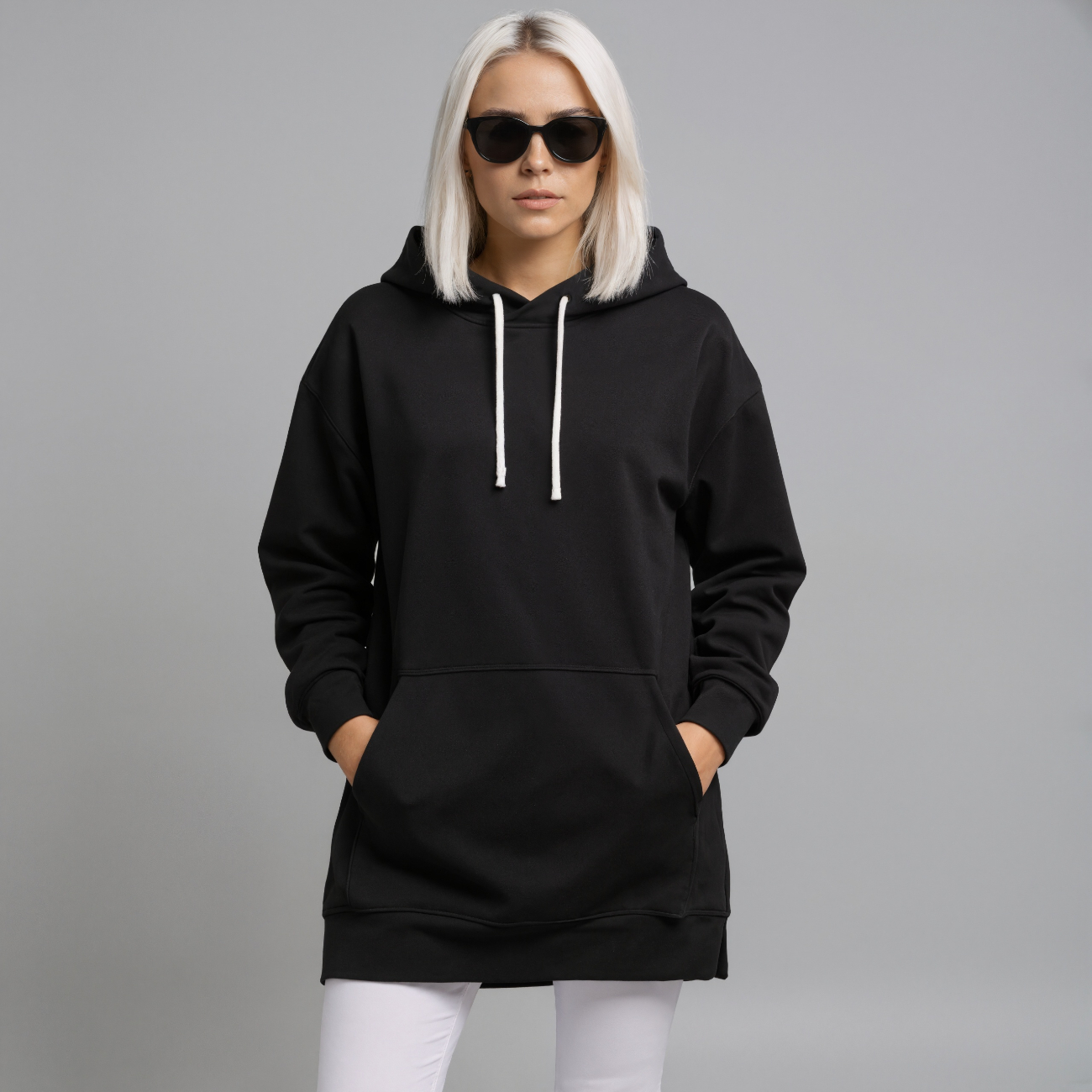 Loose Fit Pullover Hoodie Dress