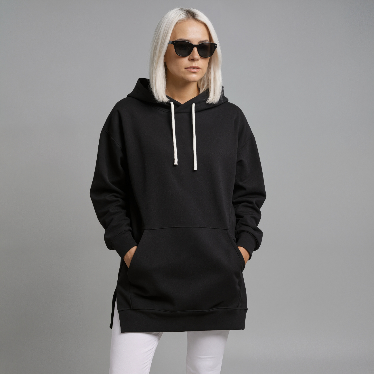 Loose Fit Pullover Hoodie Dress