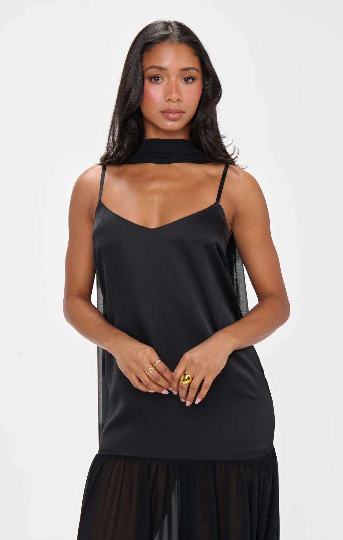 Spaghetti Strap Satin Maxi Dress-My Comfy Blouse