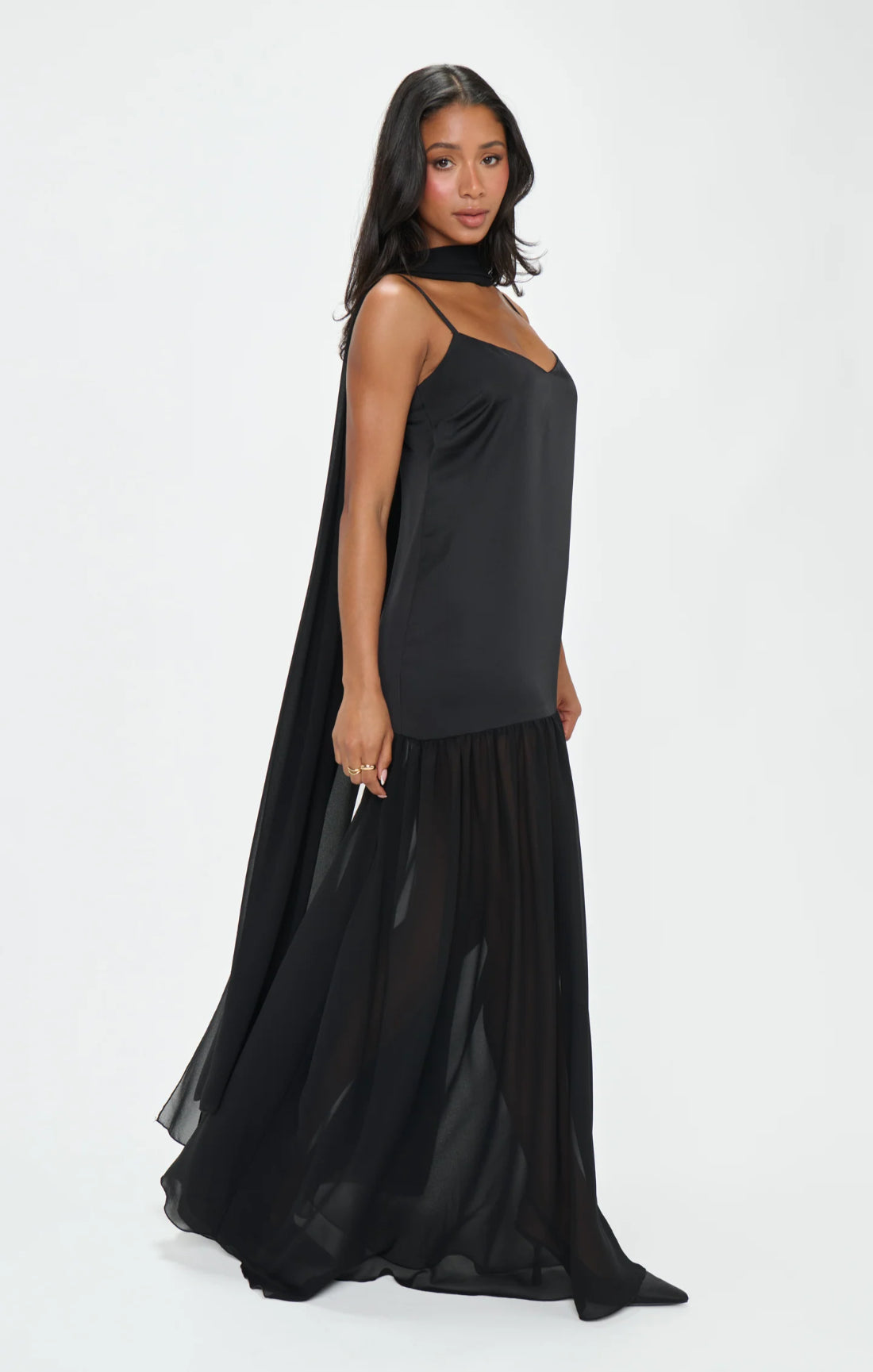 Spaghetti Strap Satin Maxi Dress-My Comfy Blouse