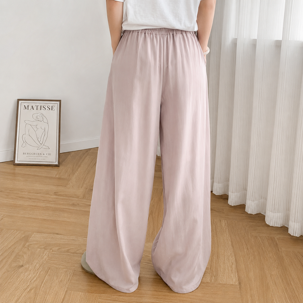 High Rise Balloon Pants With Drawstring And Draped Wide Fit For Women