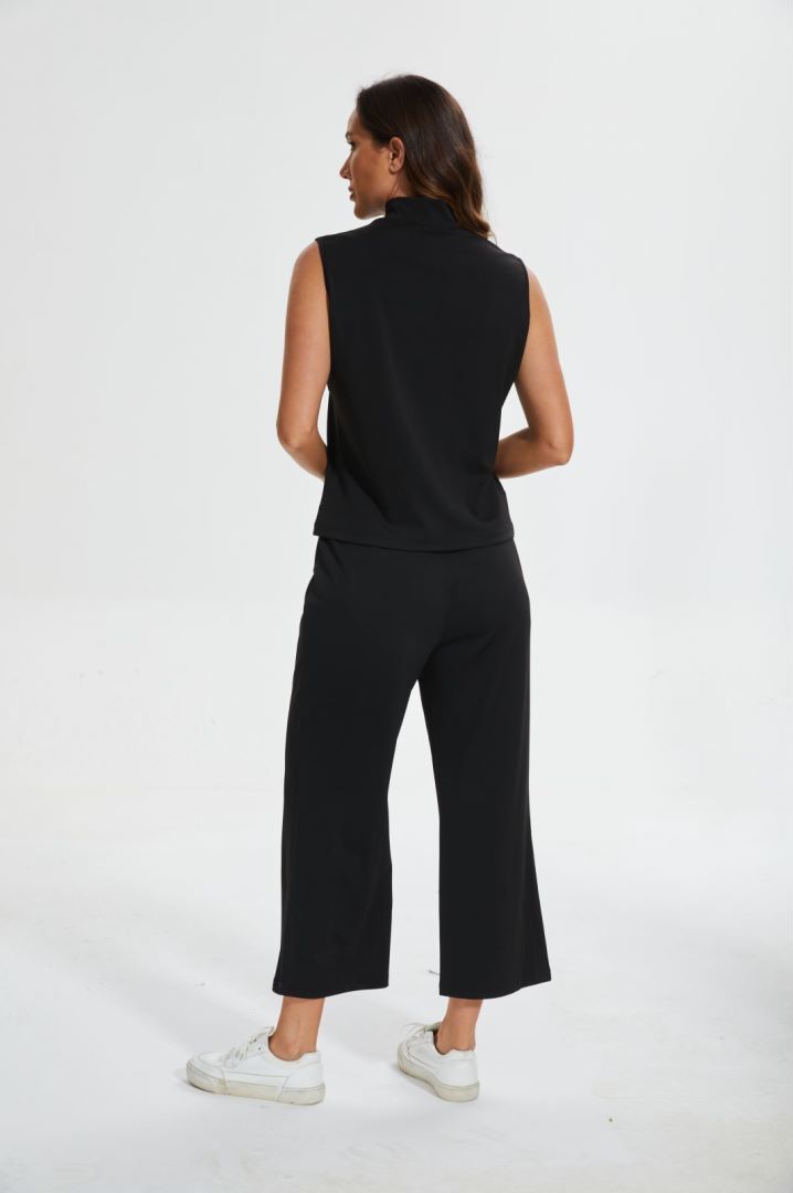 Cropped Wide Leg Pant Set-My Comfy Blouse