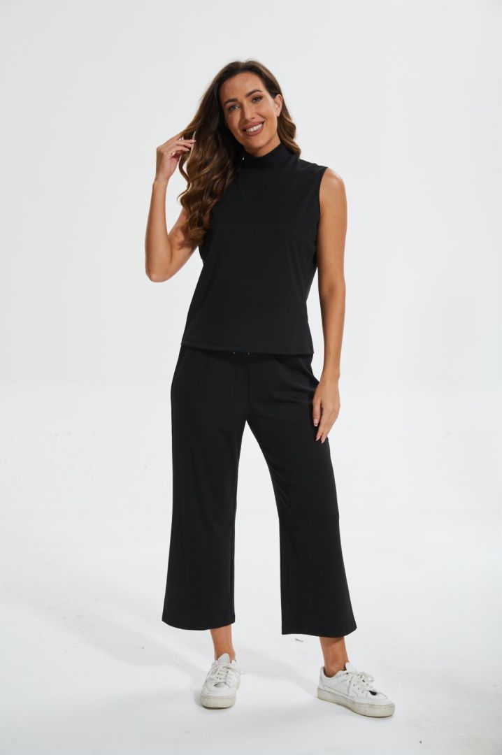 Cropped Wide Leg Pant Set-My Comfy Blouse