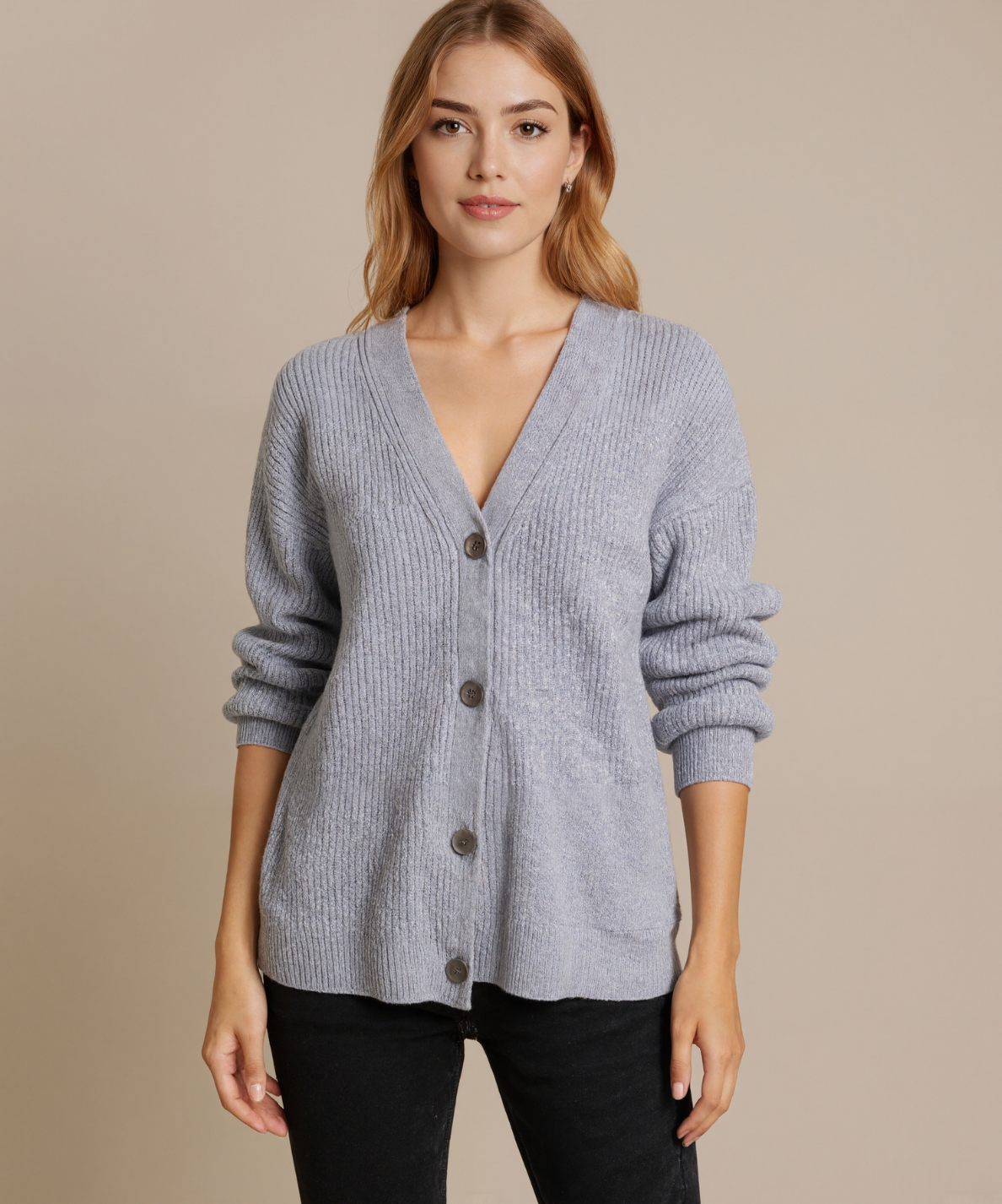 Minimalist Cashmere Knit Long Cardigan