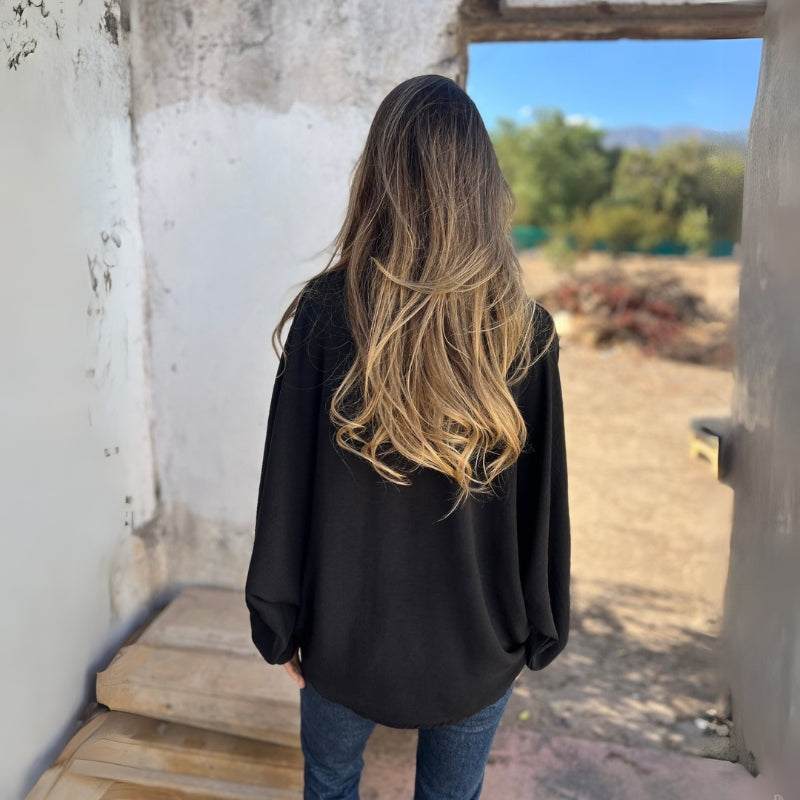 Modern Long Sleeve Woven Shirt-My Comfy Blouse