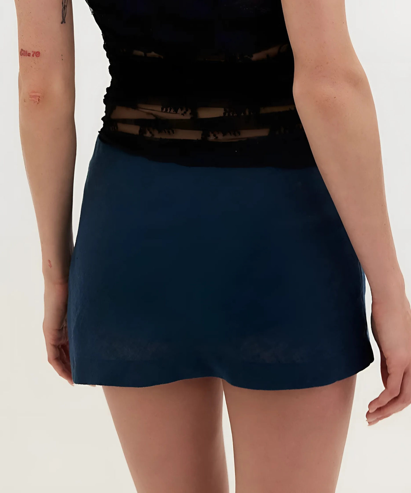 My Little Micro Mini Cotton Linen Blend Skort-My Comfy Blouse