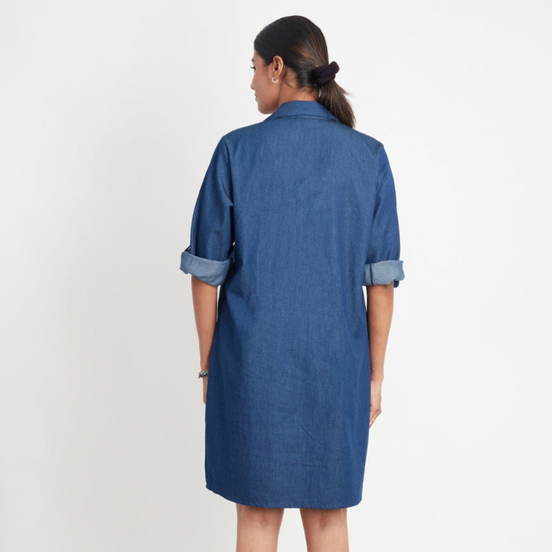 One Piece Dress With Embroidery And Decorative Eyelets-My Comfy Blouse