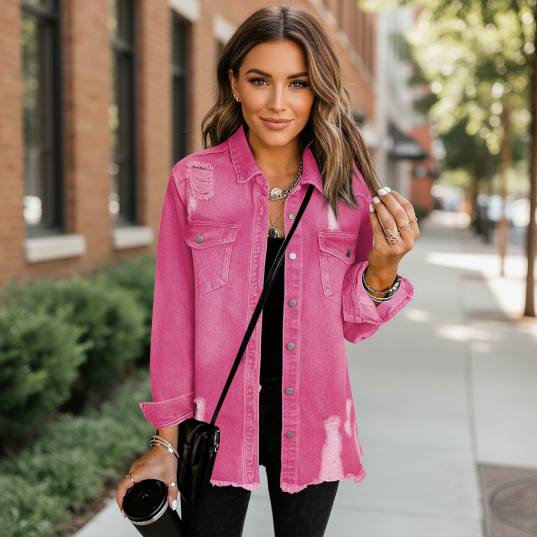Oversized Denim Jacket For Women