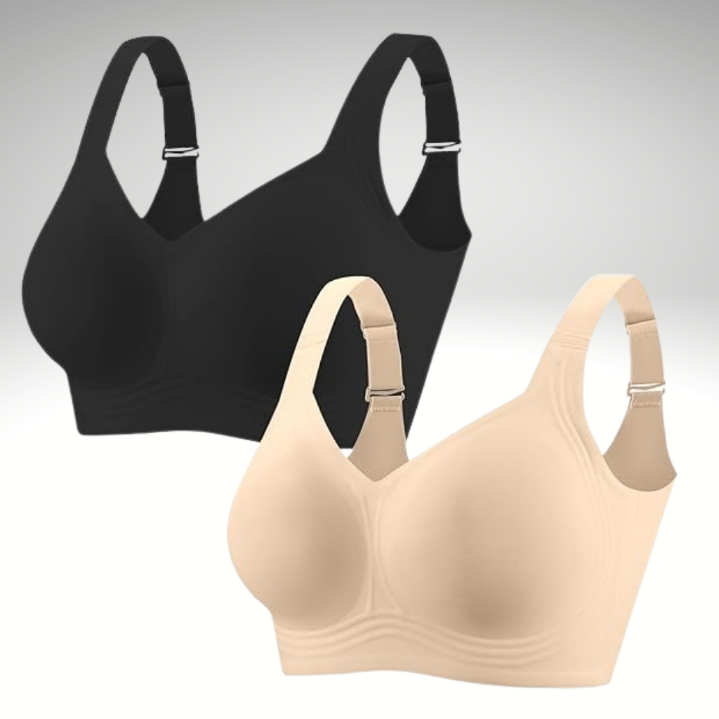 Pack Of 2 Seamless Wireless Support Bra