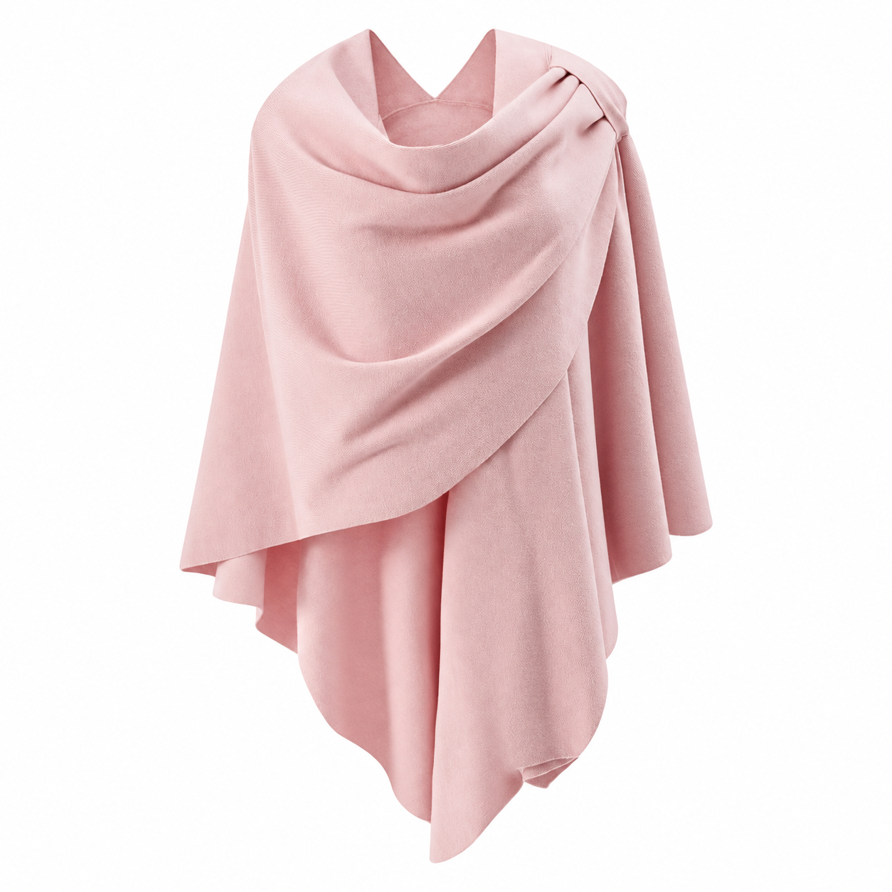 Casual Cross Front Poncho Shawl Wrap For Women