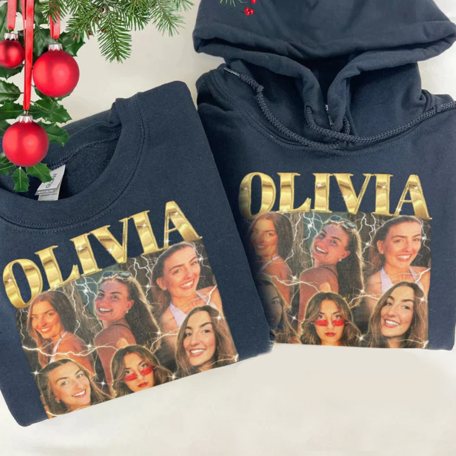 Personalized Vintage Photo Collage Graphic T Shirt