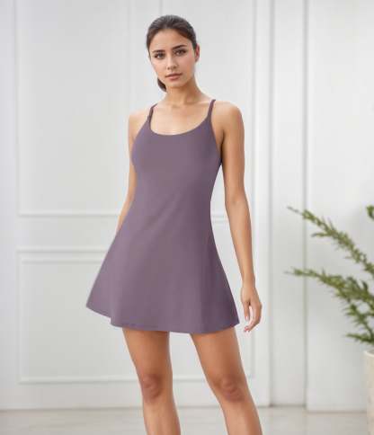 Plush Backless Active Dress