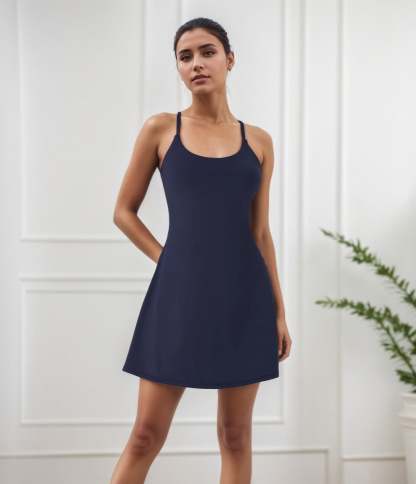 Plush Backless Active Dress