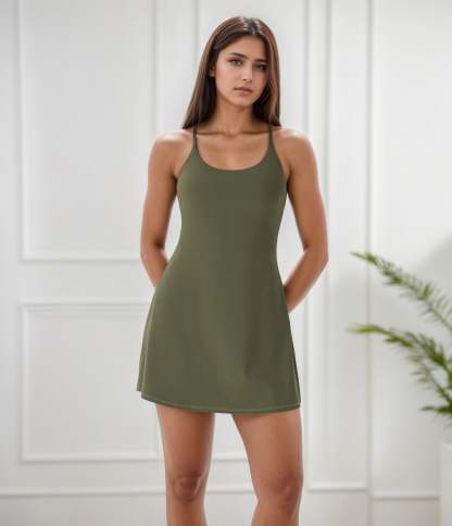 Plush Backless Active Dress