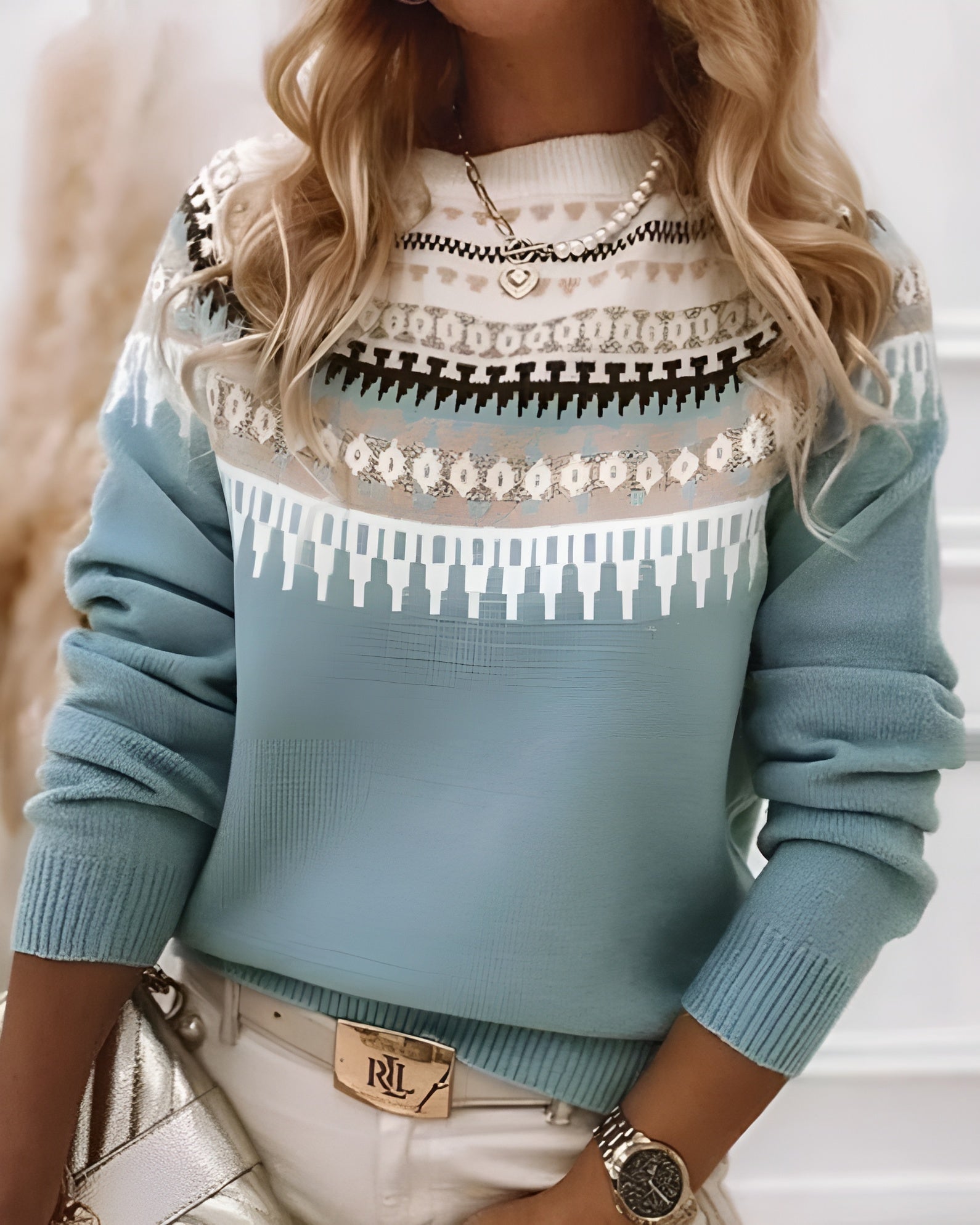 Retro Style Winter Long Sleeve Knitted Sweater-My Comfy Blouse