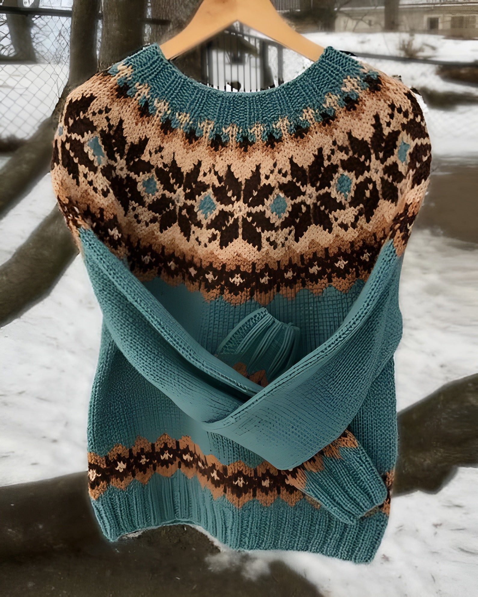 Retro Style Winter Long Sleeve Knitted Sweater-My Comfy Blouse