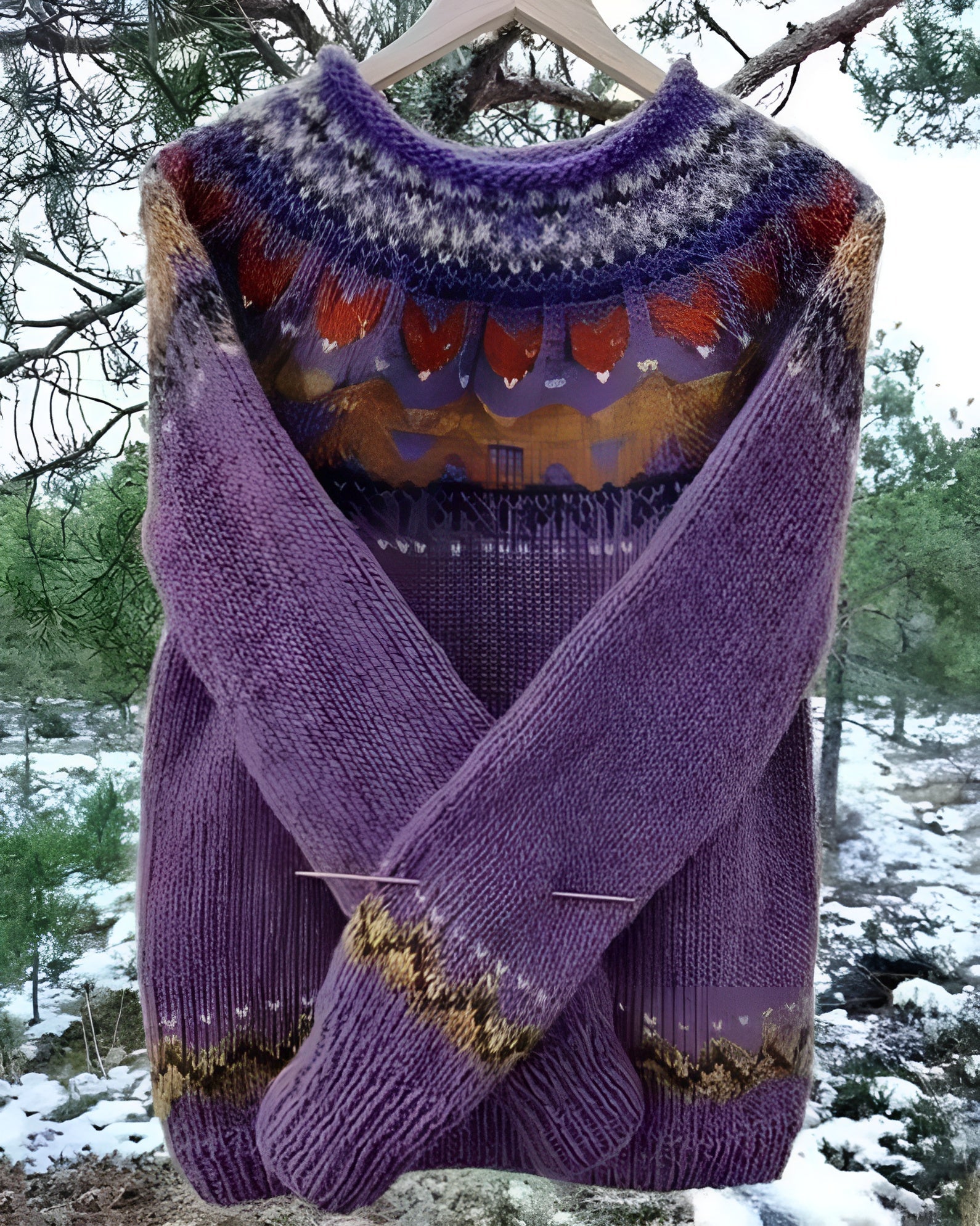 Retro Style Winter Long Sleeve Knitted Sweater-My Comfy Blouse