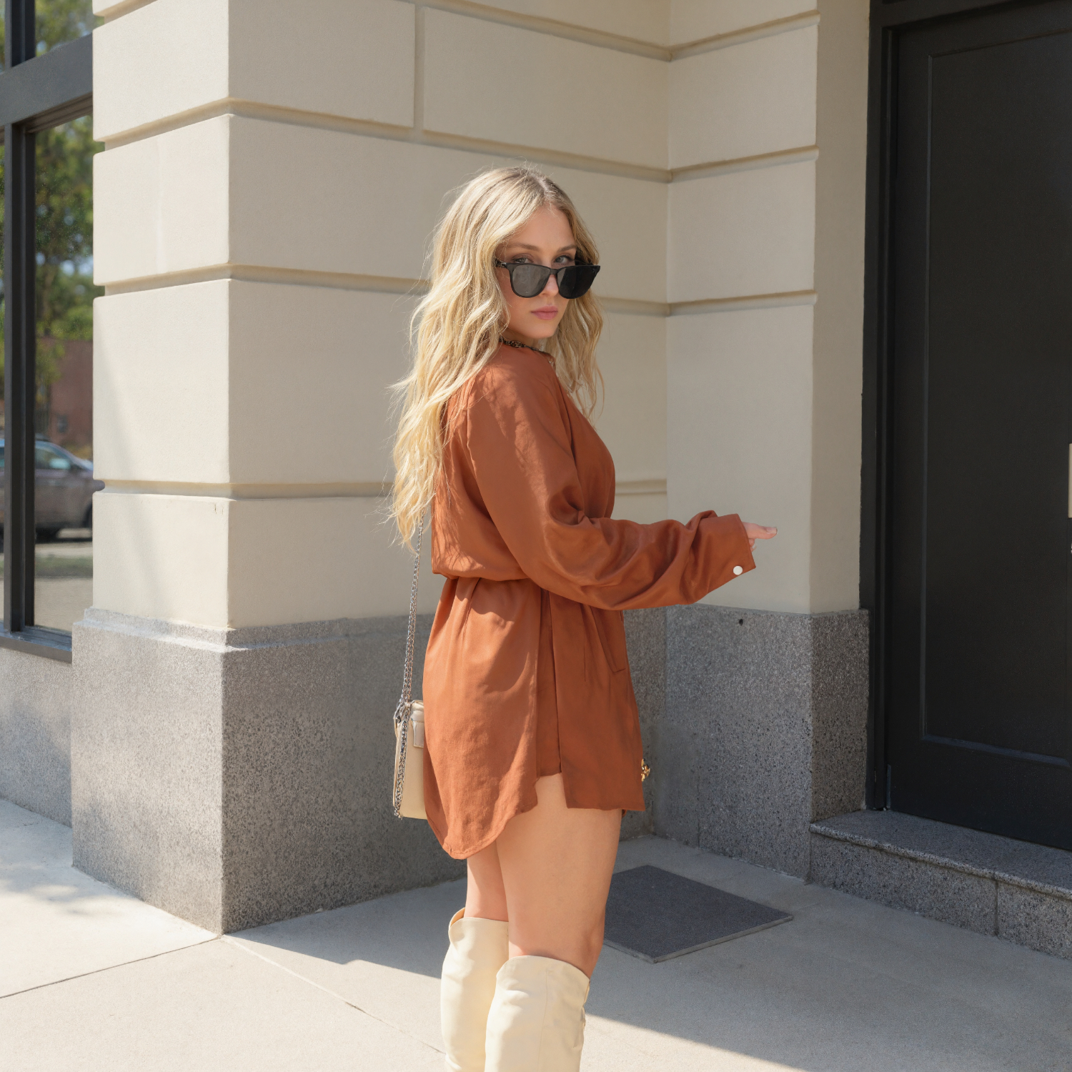 Satin One Piece Evening Romper