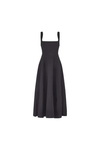 Wide Strap Seam Detail Dress