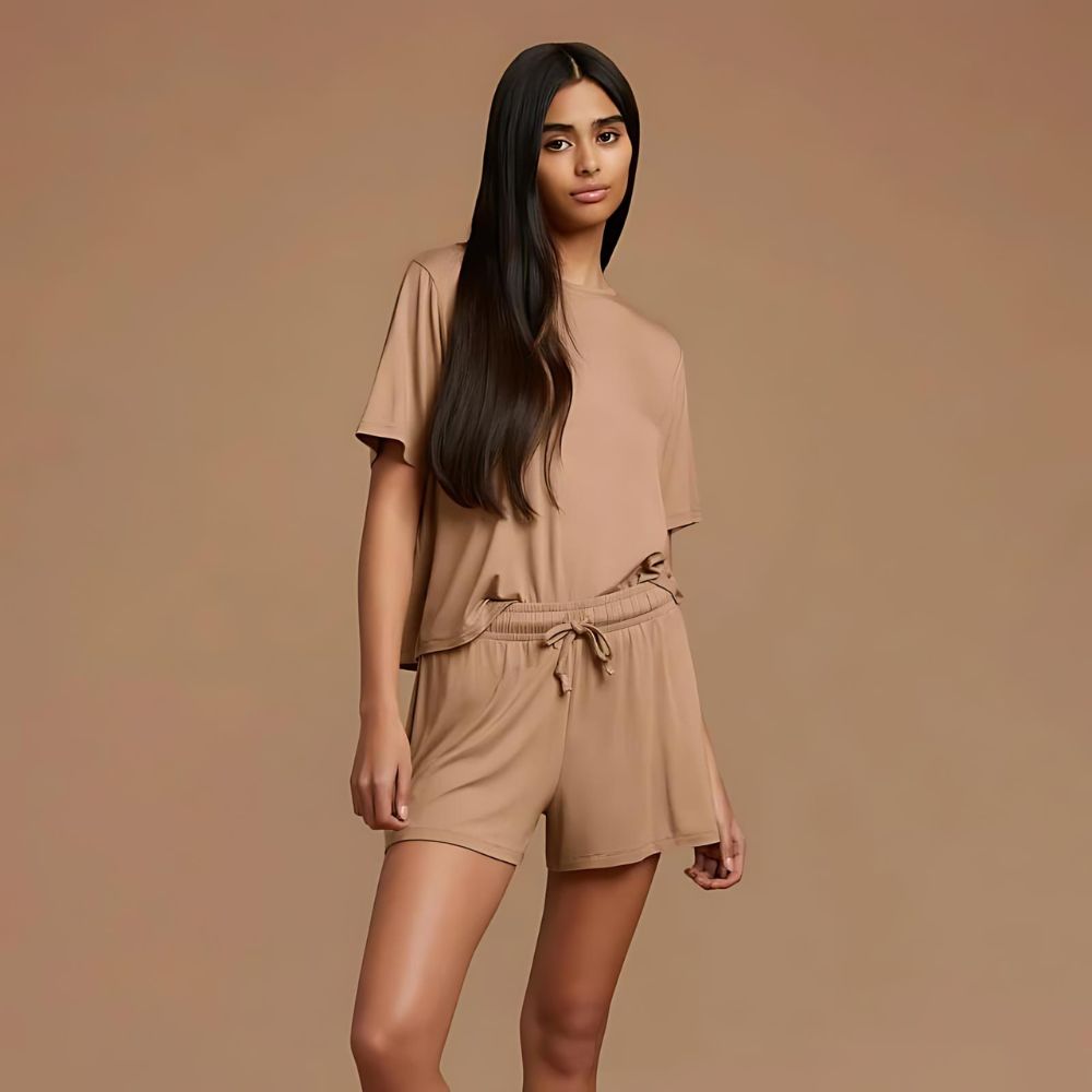 Serene Sleep Pajama Shorts Set-My Comfy Blouse